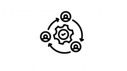 teamwork animated icon