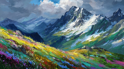 swiss alps in the alps