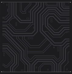 A dark, seamless background pattern of a digital circuit board with connecting lines