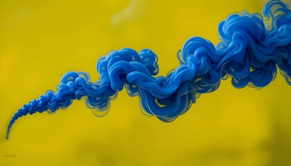 Mysterious Blue Smoke on Black Background – Abstract Flowing Texture for Dramatic Designs