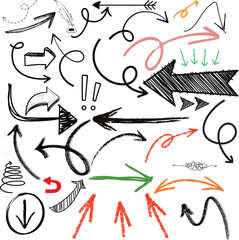 Hand-drawn Arrows Doodle Vector Illustration Collection