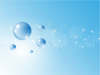 水の球体の自然イメージ