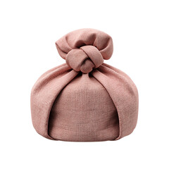 Dusty Rose Fabric Gift Wrapped in Furoshiki Style
