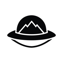 Hiking Hat Icon Vector Illustration