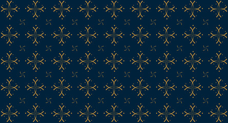 Seamless pattern with classic ornamental motifs. Elegant geometric and abstract floral pattern. Background with a repeating decorative print. Wallpaper with a royal and vintage motif.
