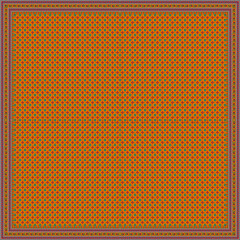 Geometric Orange Fabric Pattern &ndash; Minimal Seamless Textile Background