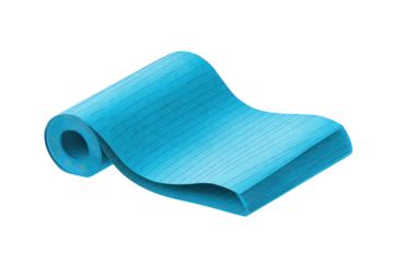 Rolled Up Light Blue Fabric