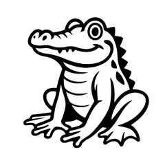 cartoon frog with a smile