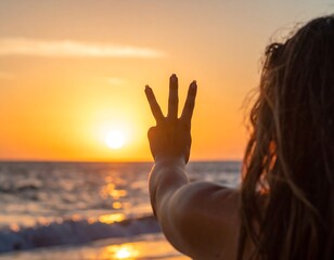 Sunset counting three