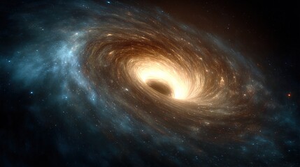 Obraz premium inflection. A dark matter vortex warping the fabric of spacetime, with light bending into impossible shapes. STEM education sheets, lab safety posters, designed for biotech research communications.