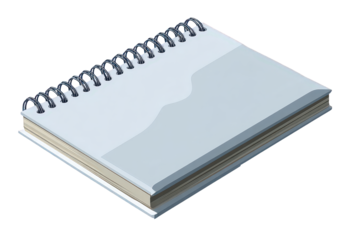 Light Gray Spiral Bound Notebook