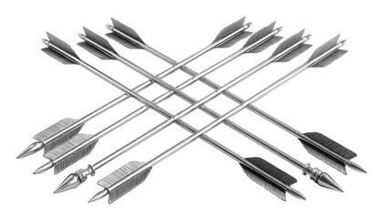 Intertwined Arrows Pattern On Black Background