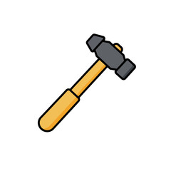 Hammer Symbol Icon Vektor Illustration for Design Projects