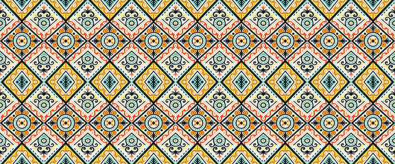 seamless geometric pattern with geometric shapes