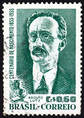 Postage stamp Brazil 1955 Adolfo Lutz, a Brazilian physician