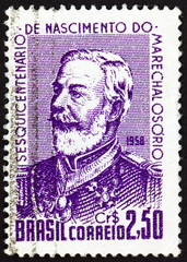 Postage stamp Brazil 1958 Marshal Manuel Luiz Osorio, Marquis of Erval