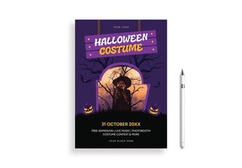 Halloween Costume Party Event Flyer Template