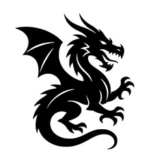 Fototapeta premium black dragon tattoo