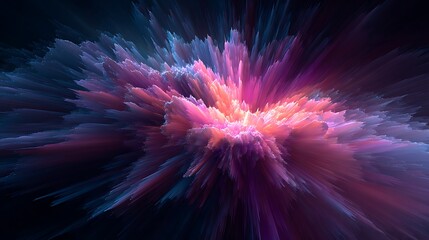 Abstract colorful explosion background wallpaper design for desktop and mobile