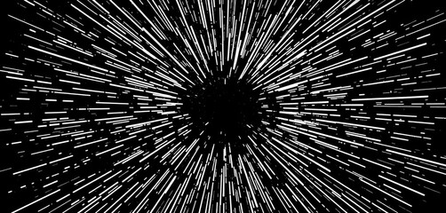 Obraz premium Dynamic black and white halftone burst radiating outwards from center, vibrant, graphic