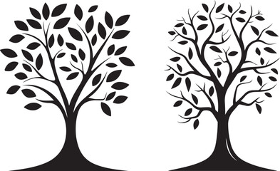 Elegant Tree Silhouette Bundle