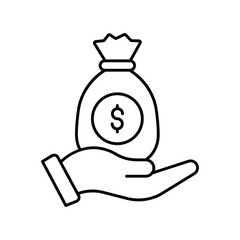 Venture Capital thinline icon , vector, pixel perfect, illustrator file 
