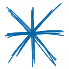 Abstract Blue Starburst