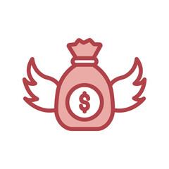 Angel Investor duotone line icon , vector, pixel perfect, illustrator file 

