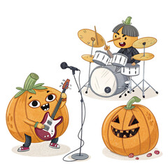 halloween pumpkin character