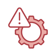 Risk Management duotone line icon , vector, pixel perfect, illustrator file 
