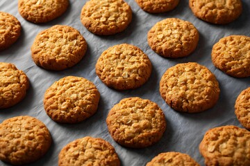 Cookies on a piece of parchmented paper