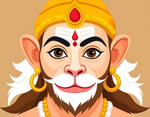 Cartoon depiction of a monkey deity