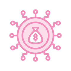 Investment Syndicate Iduotone line icon , vector, pixel perfect, illustrator file