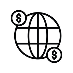 International Money line icon , vector, pixel perfect, illustrator file 
