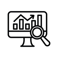 Market Analysis line icon , vector, pixel perfect, illustrator file 
