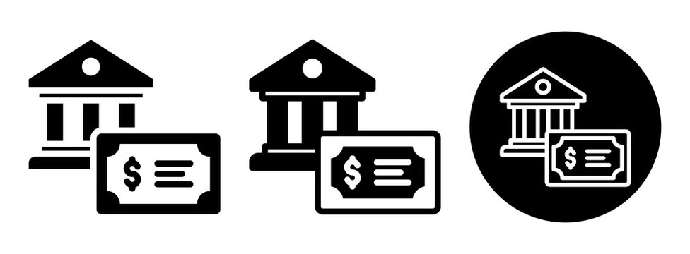 Bond Investment Icon Collection Glyph & Mixed Style