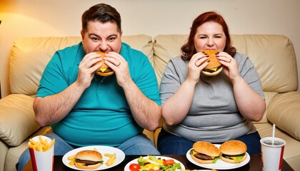 Enjoying delicious burgers together living room food photography cozy environment family viewpoint