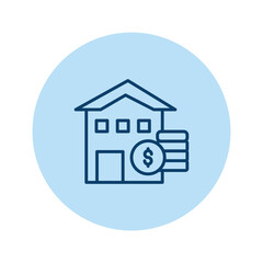 Real Estate Investment pentaglow , vector, pixel perfect, illustrator file 
