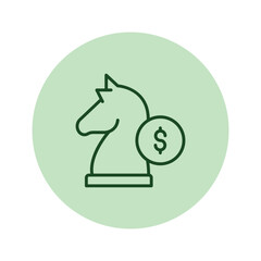 Investment Strategy pentaglow , vector, pixel perfect, illustrator file 
