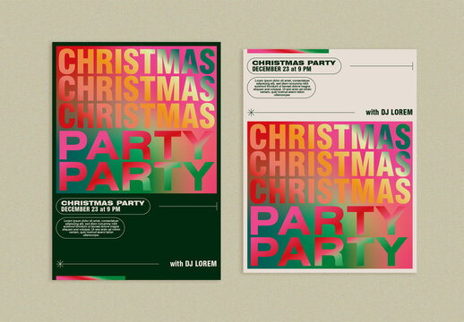 Christmas Party Flyer Layouts