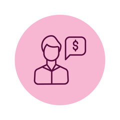 Financial Advisor pentaglow , vector, pixel perfect, illustrator file 
