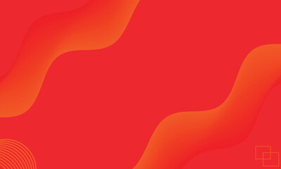 Abstract wave background with red and orange lines