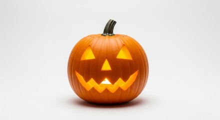 Obraz premium Spooky Halloween Jack-o-lantern Pumpkin.