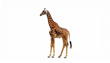 Fototapeta premium giraffe on white background
