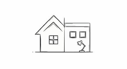 icon sketch office home