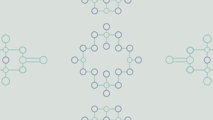 Minimalist Science Background with an Abstract Molecular Structure