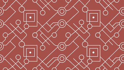 Futuristic Sci-Fi Pattern with Abstract Technology and Alien Runes