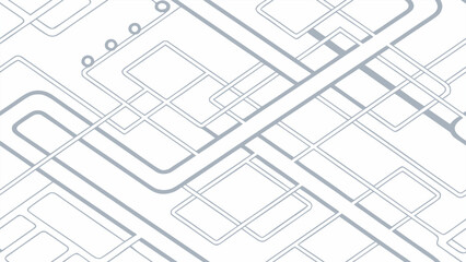 Modern Minimalist Background with an Abstract Network of Rounded Lines