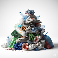 pile of garbage bags