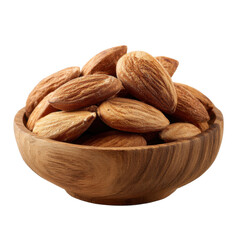 Fresh Almonds in Wooden Bowl Perfect for Healthy Snacking Ideas